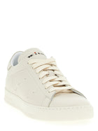 Kiton Leather Sneakers White, view 2