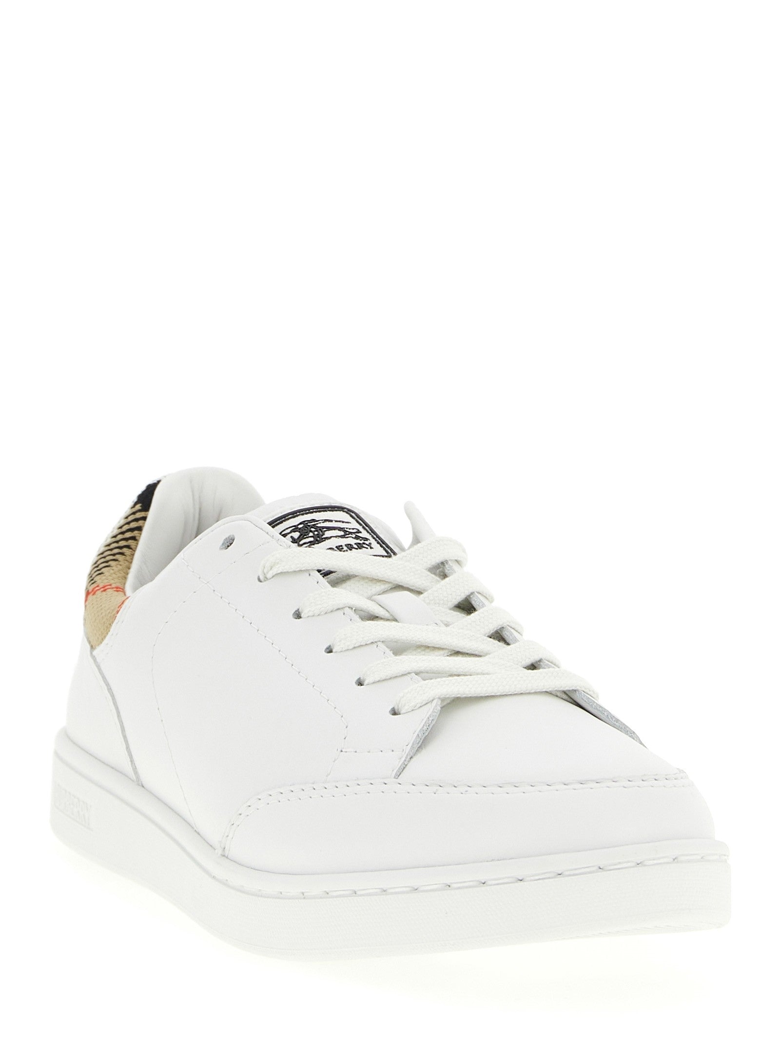 Burberry Leather Sneakers Gold