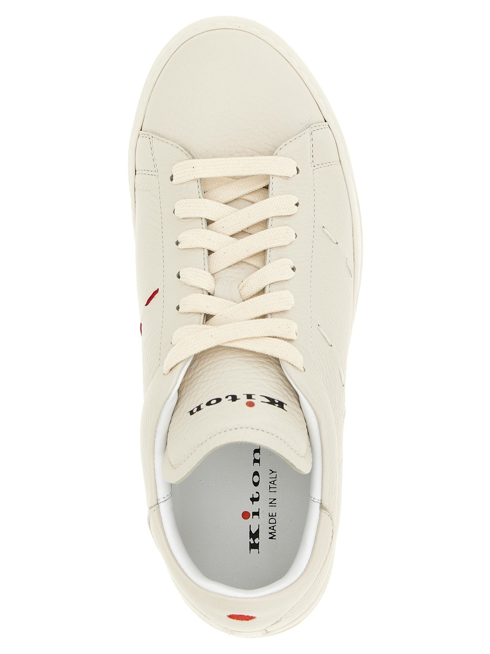 Kiton Leather Sneakers White
