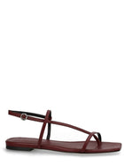 Aeyde Women's Leather Thong Sandal Red