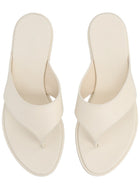 Aeyde Women's Leather Thong Sandal White, view 6