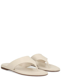 Aeyde Women's Leather Thong Sandal White