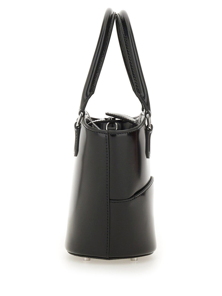 self-portrait Women's Leather Tote Bag Black