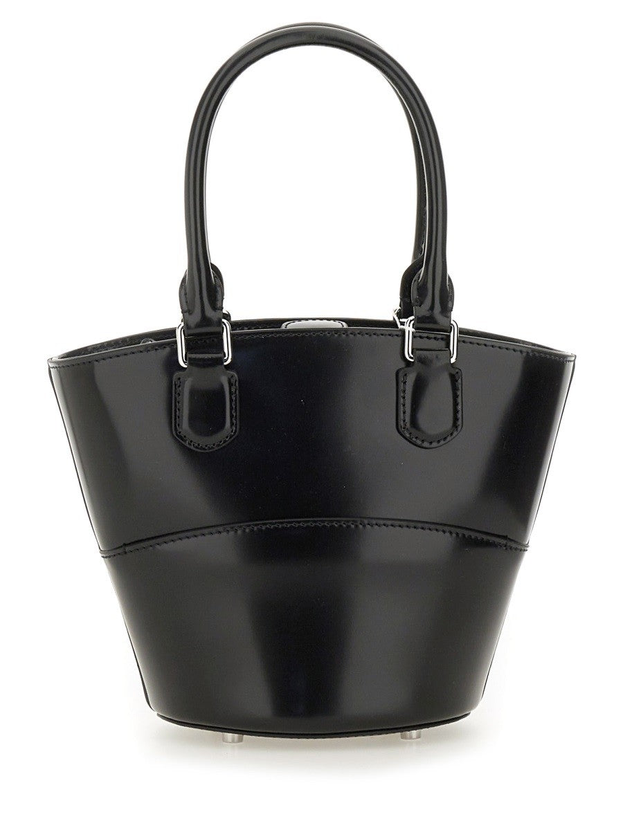 self-portrait Women's Leather Tote Bag Black