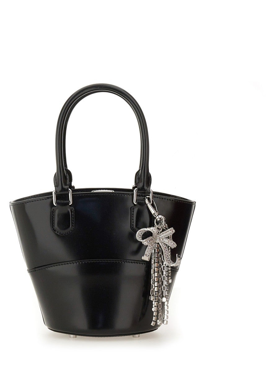 self-portrait Women's Leather Tote Bag Black