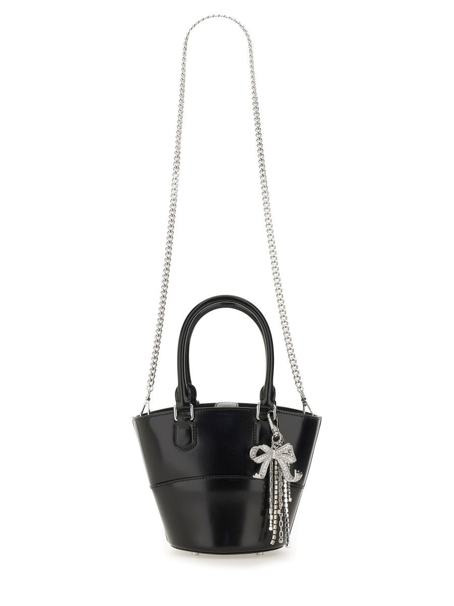 self-portrait Women's Leather Tote Bag Black