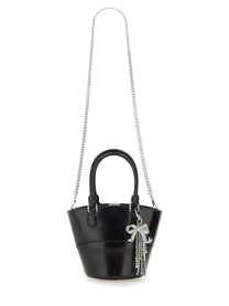 self-portrait Women's Leather Tote Bag Black