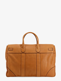 Brunello Cucinelli Men's Leather Travel Bag White