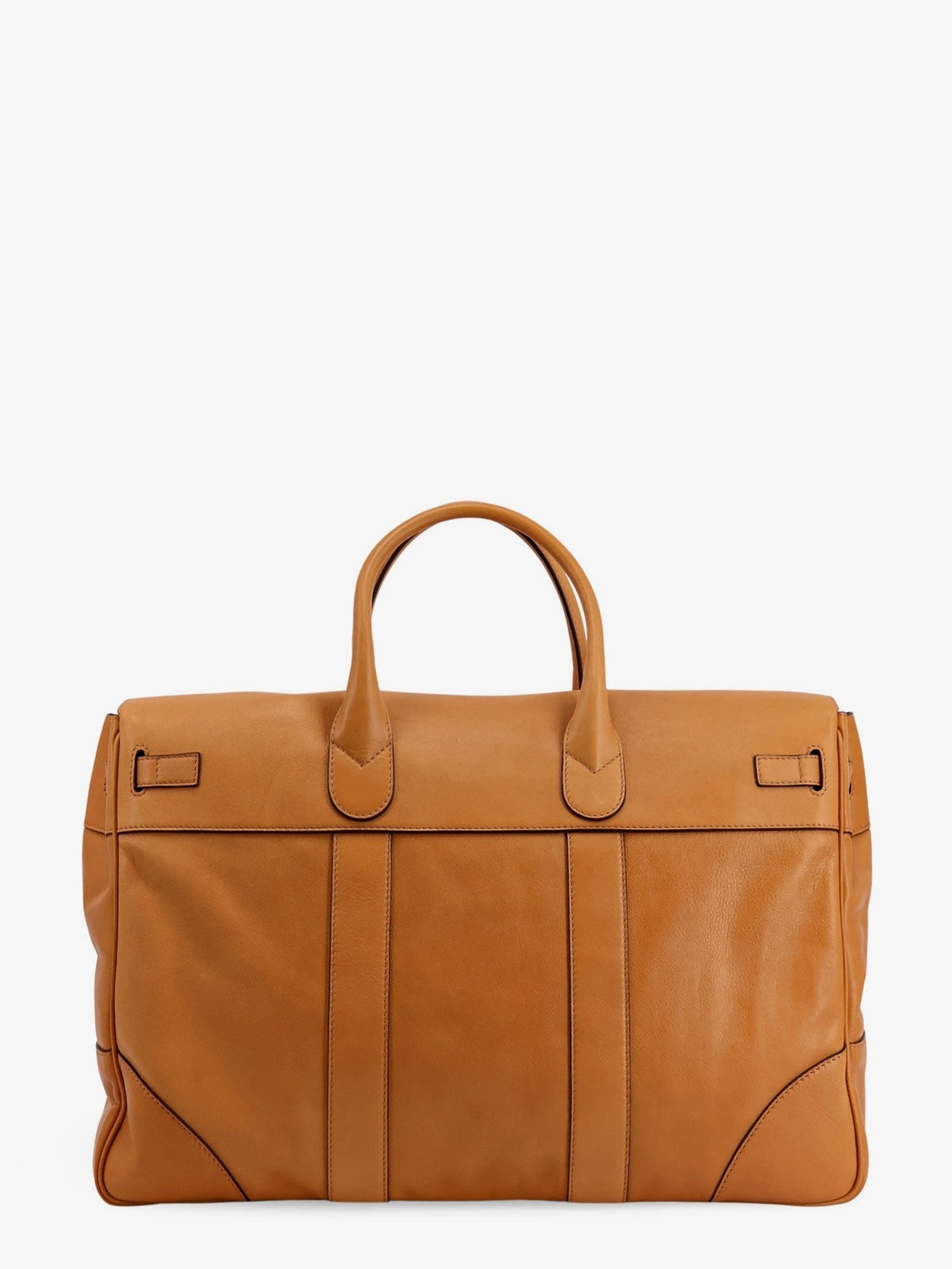 Brunello Cucinelli Men's Leather Travel Bag White, view 2
