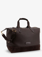 Tom Ford Men's Leather Travel Bag Brown, view 4