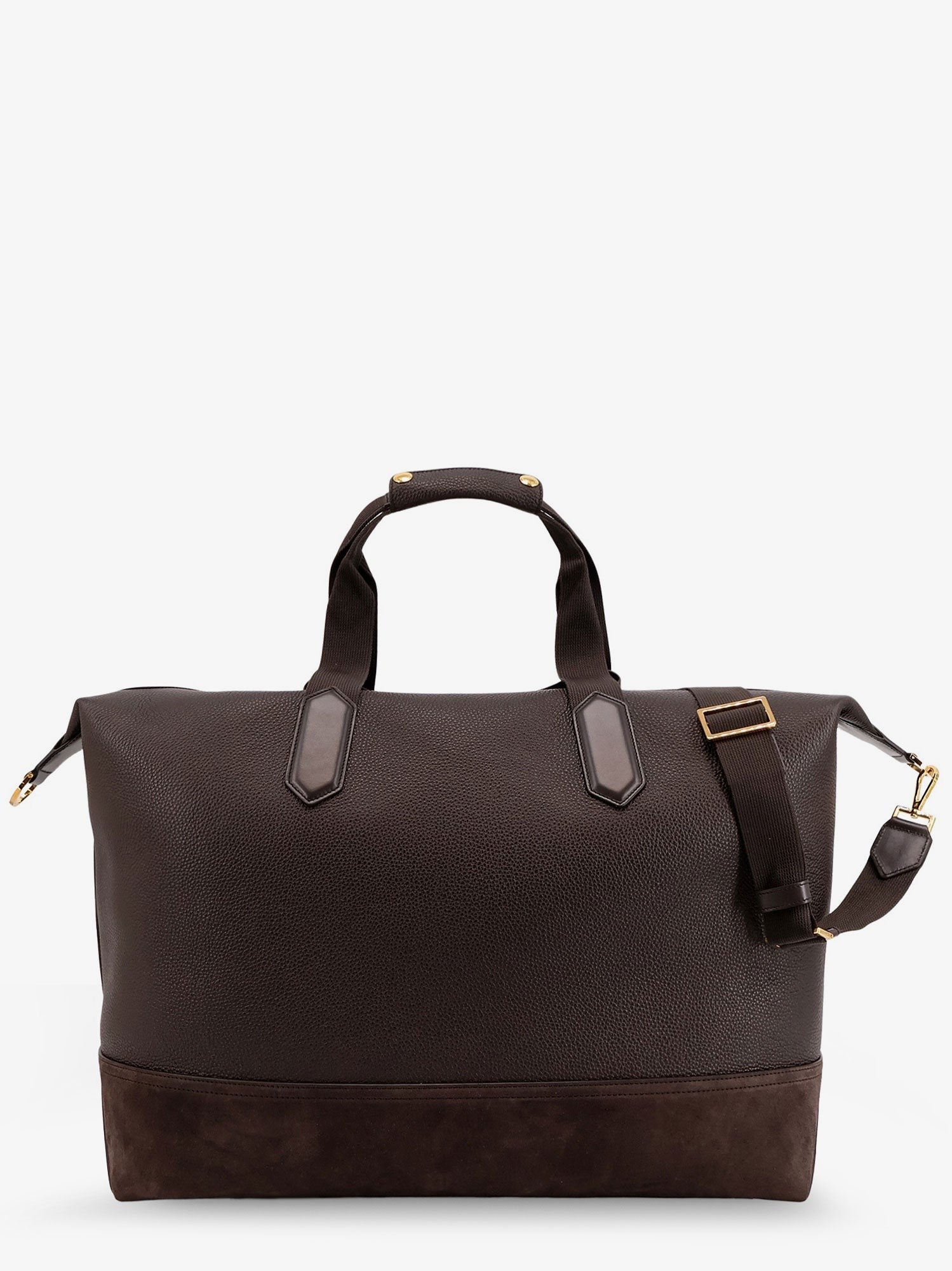 Tom Ford Men's Leather Travel Bag Brown