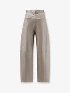 Alysi Women's Leather Trousers Grey, view 2