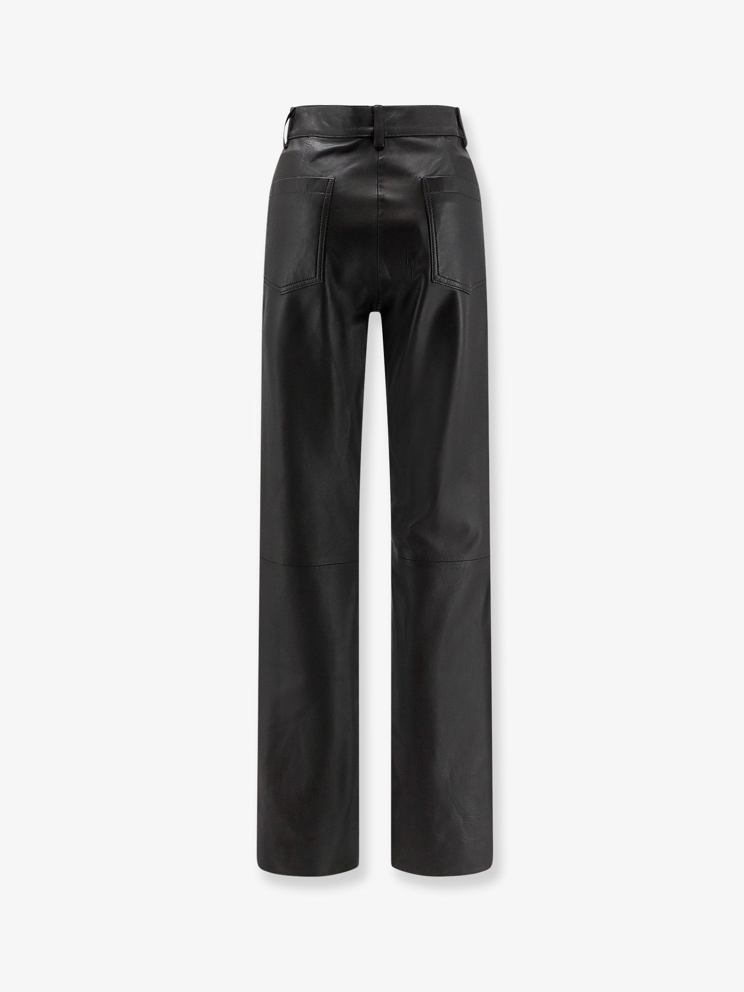 Alysi Women's Leather Trousers Brown