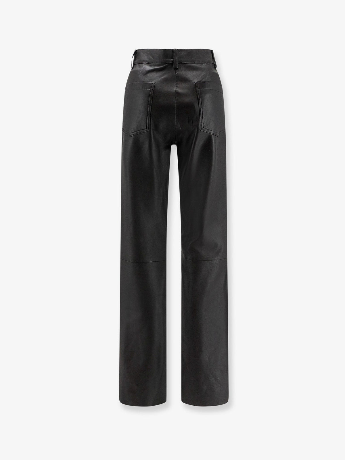 Alysi Women's Leather Trousers Brown, view 2