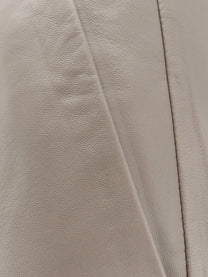 Alysi Women's Leather Trousers Grey