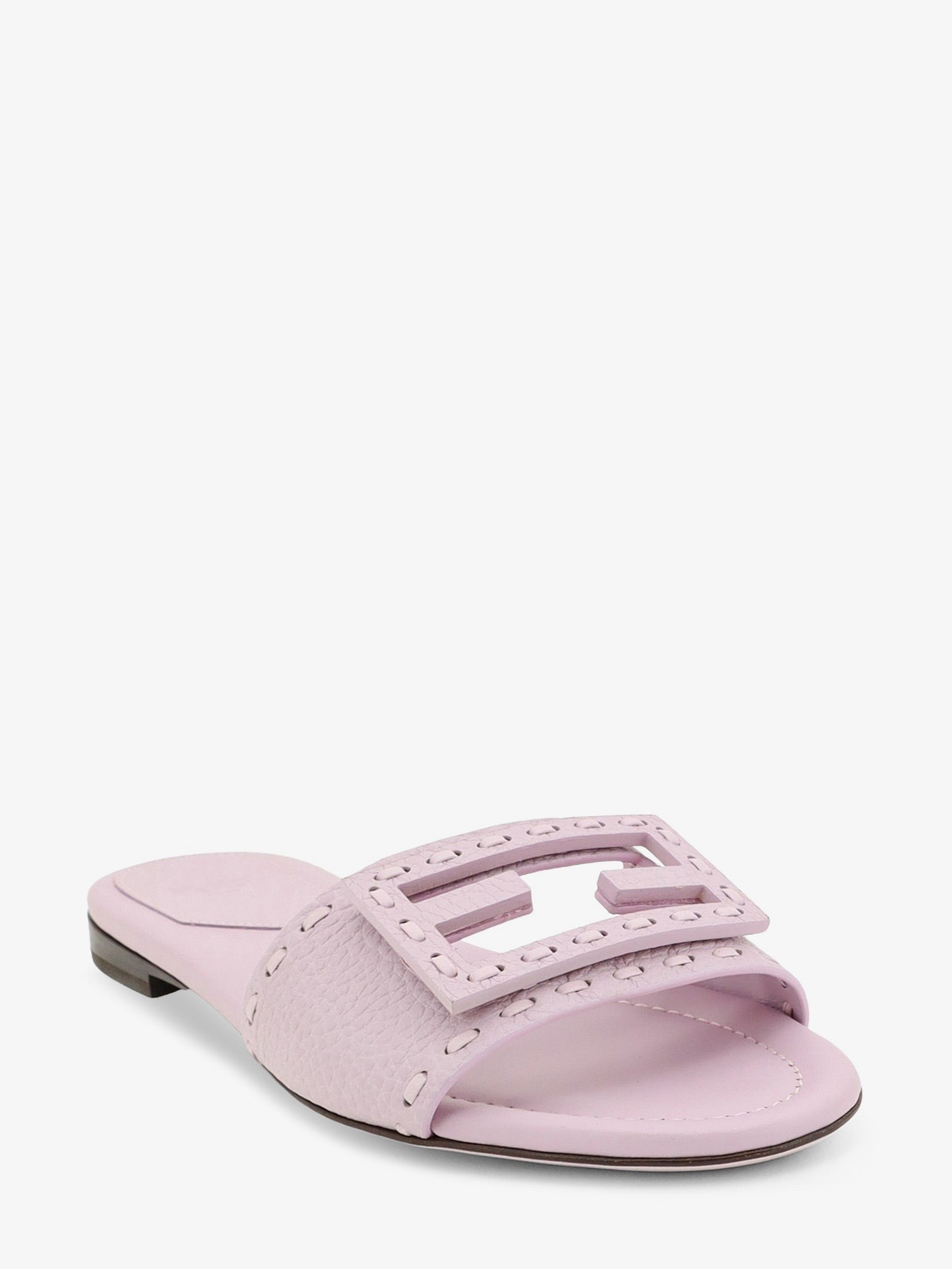 Fendi Women's Leather Tube Sandals ANEMONE