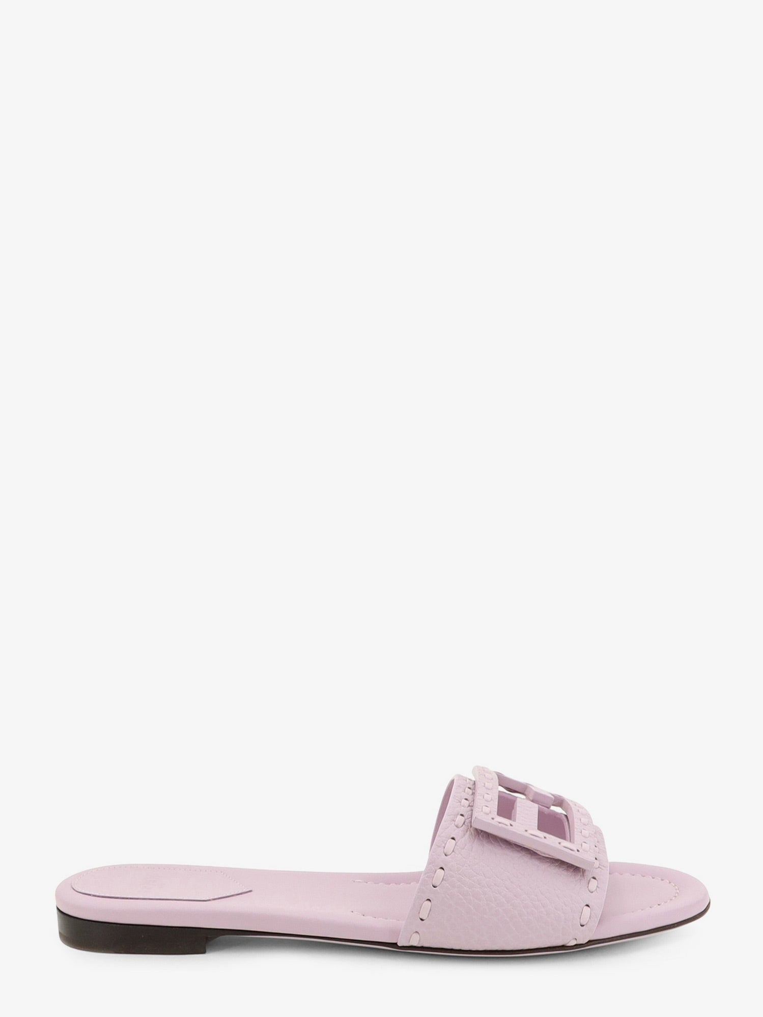 Fendi Women's Leather Tube Sandals ANEMONE