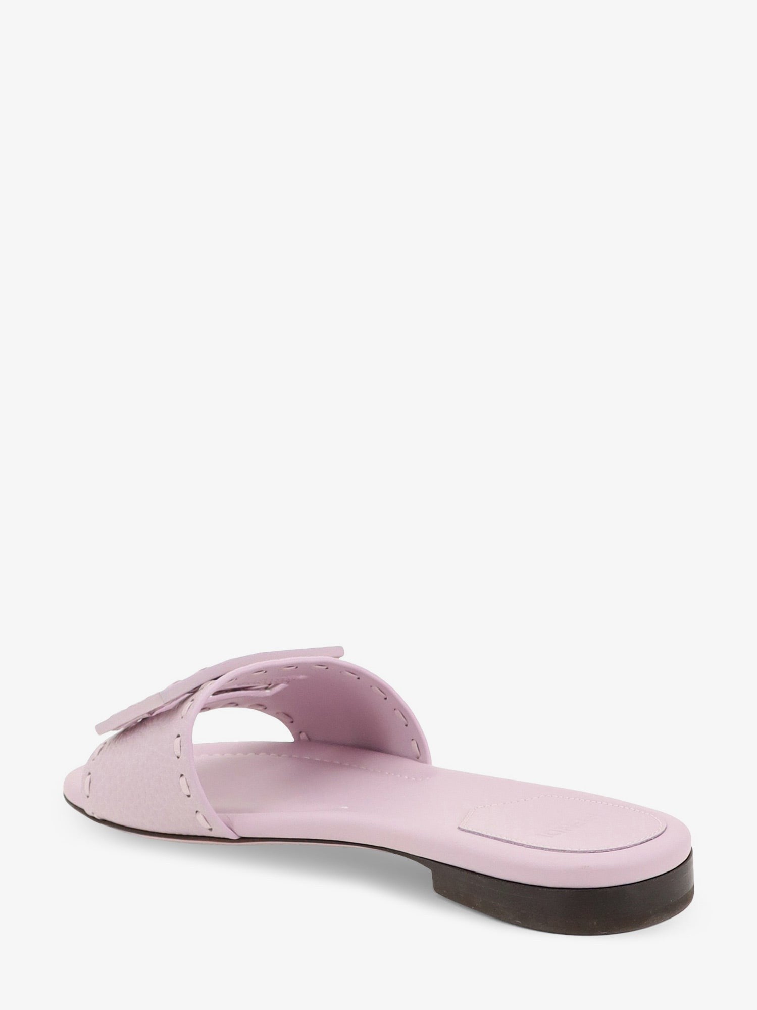Fendi Women's Leather Tube Sandals ANEMONE