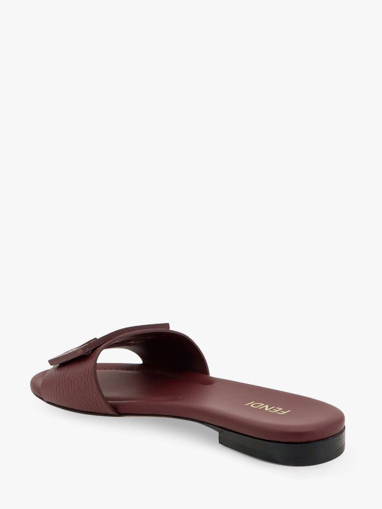 Fendi Women's Leather Tube Sandals Red