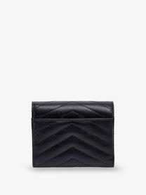 Saint Laurent Women's Leather Wallet Black