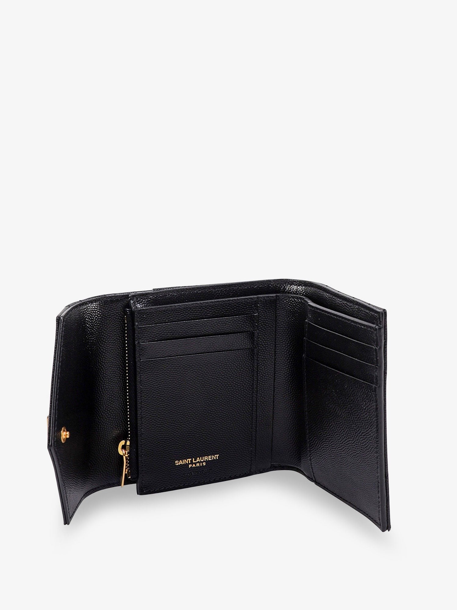 Saint Laurent Women's Leather Wallet Black