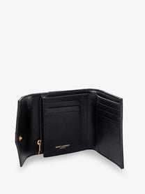 Saint Laurent Women's Leather Wallet Black