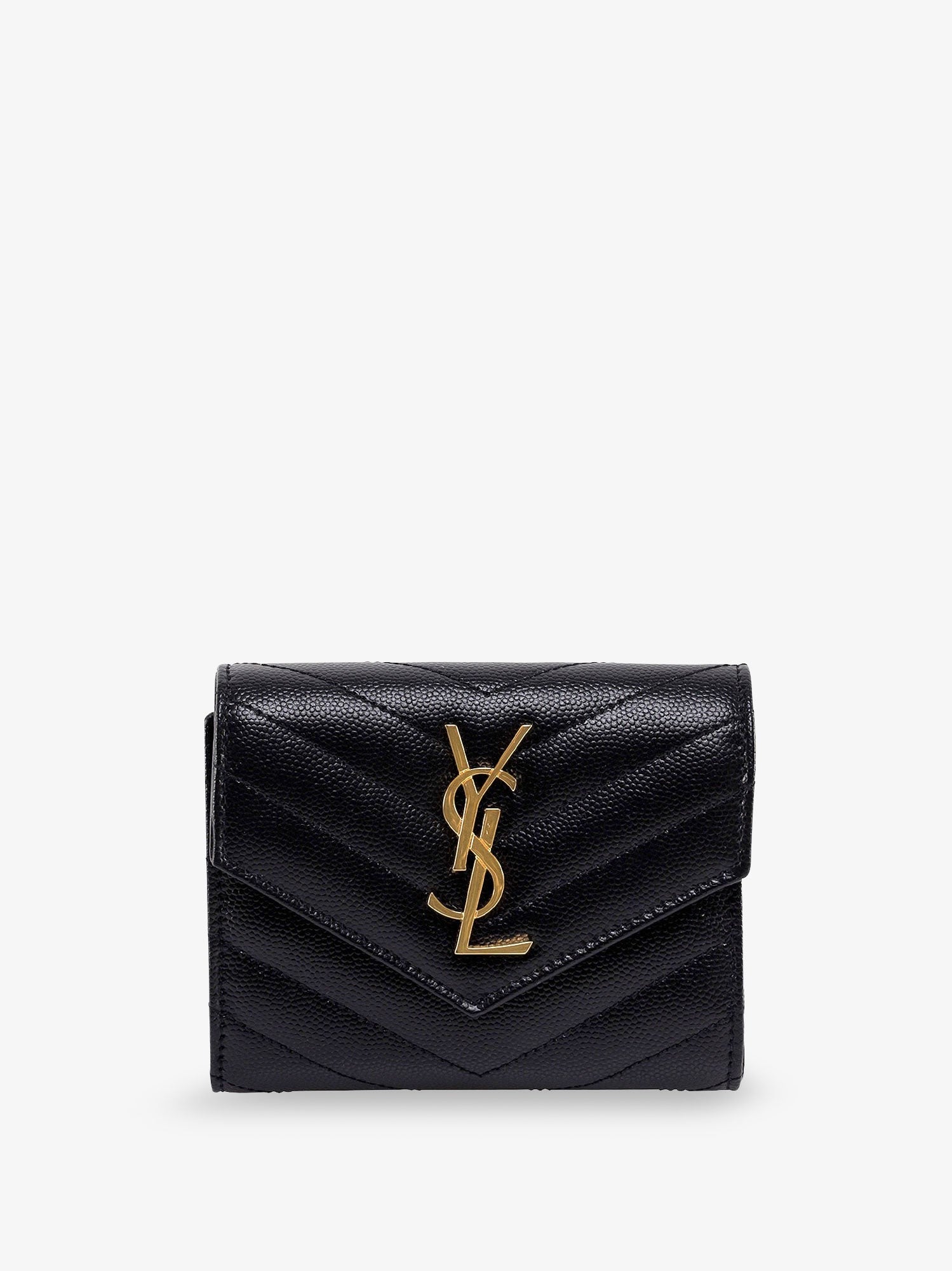 Saint Laurent Women's Leather Wallet Black