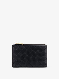 Bottega Veneta Women's Leather Wallet Black