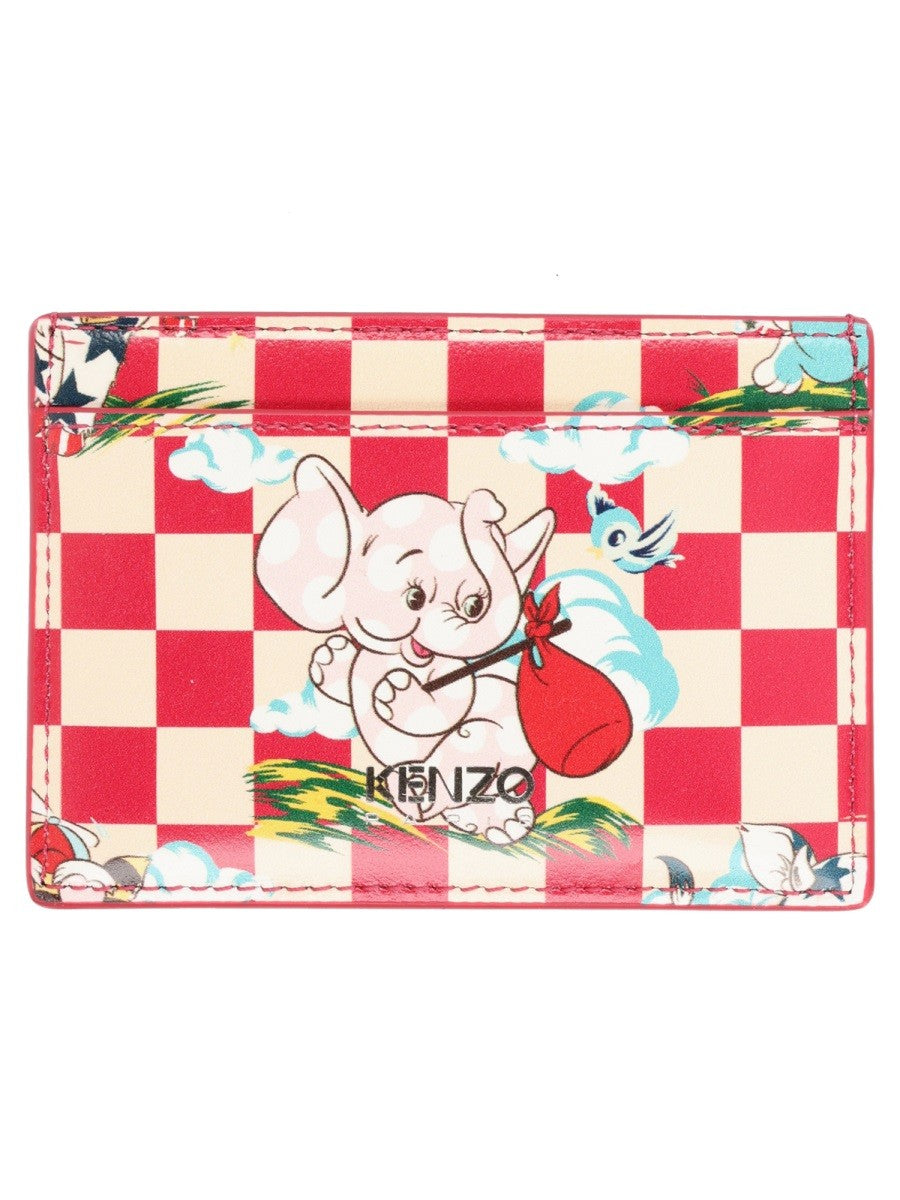 Kenzo Men's Leather Wallet Pink