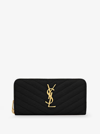 Saint Laurent Women's Leather Wallet Black