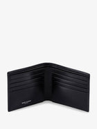 Saint Laurent Men's Leather Wallet Black, view 3