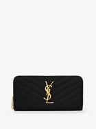 Saint Laurent Women's Leather Wallet Black