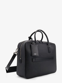 Tom Ford Men's Leather Work Bag Black