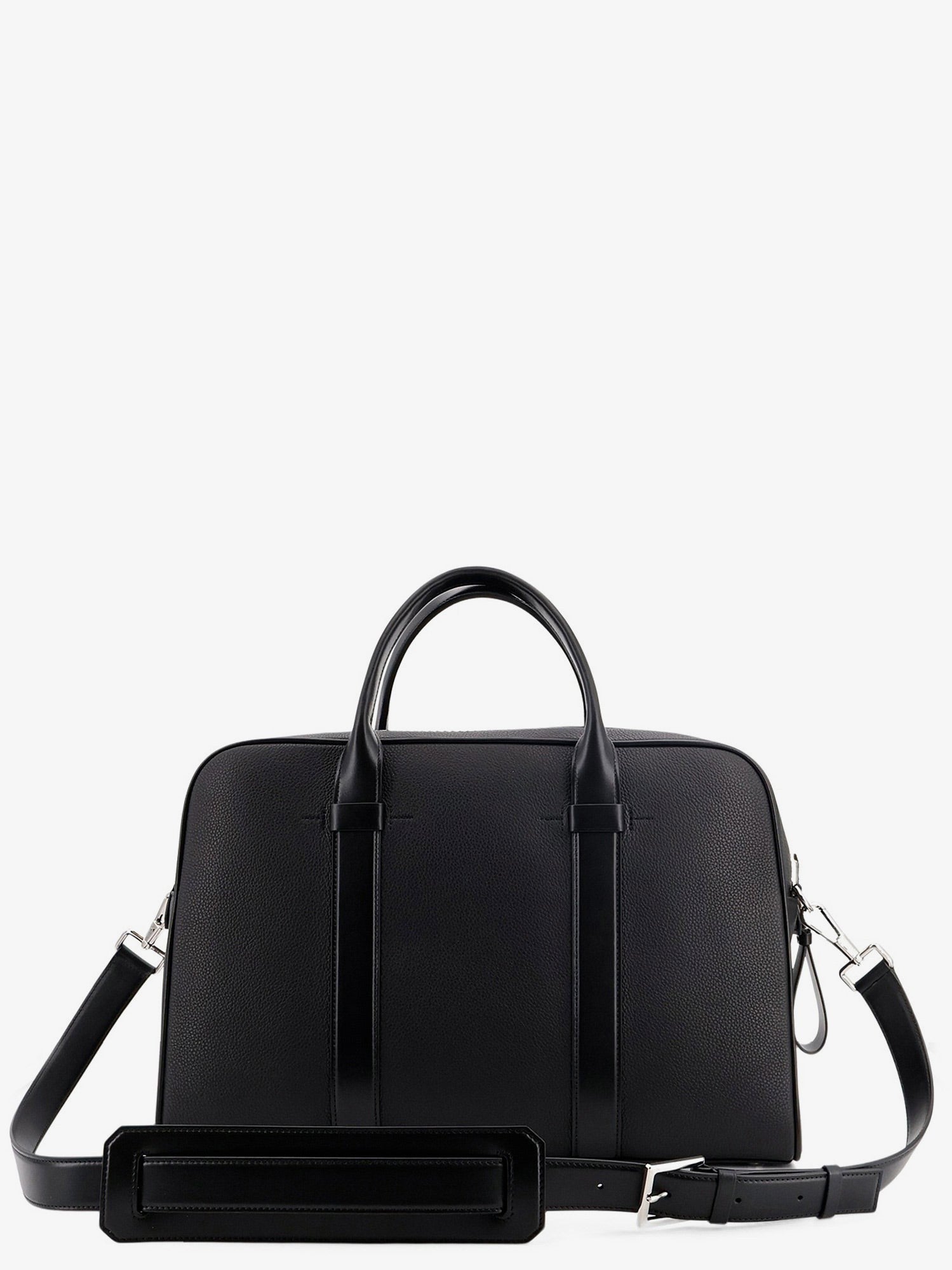 Tom Ford Men's Leather Work Bag Black