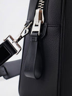 Tom Ford Men's Leather Work Bag Black, view 5