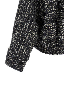 DARKPARK Lee Bouclé Wool Bomber Jacket White