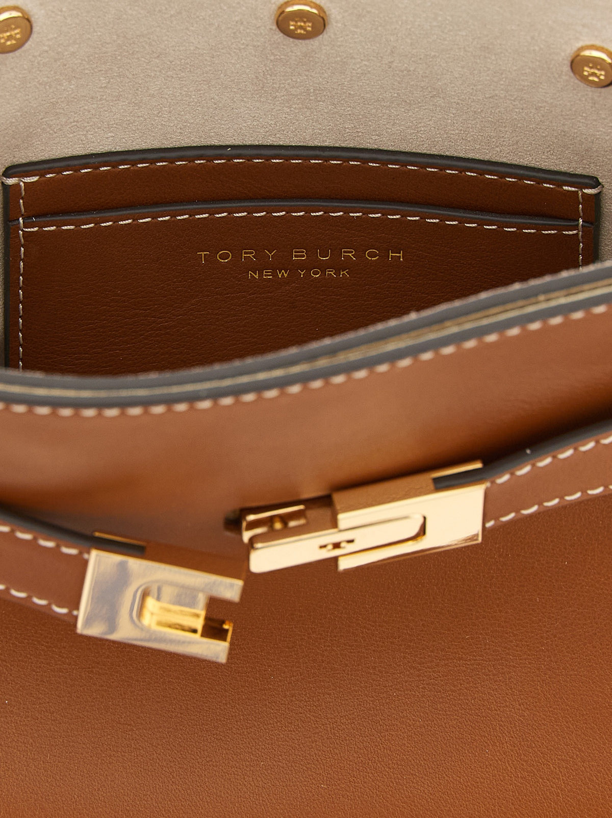 Tory Burch Lee Radziwill Petite Handbag Brown, view 4