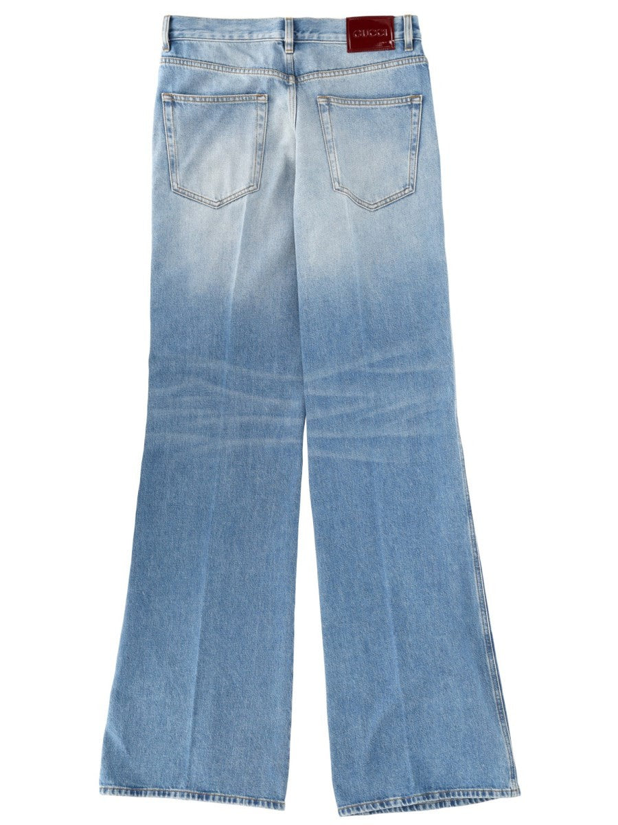 Gucci Women's Leg Jeans Blue