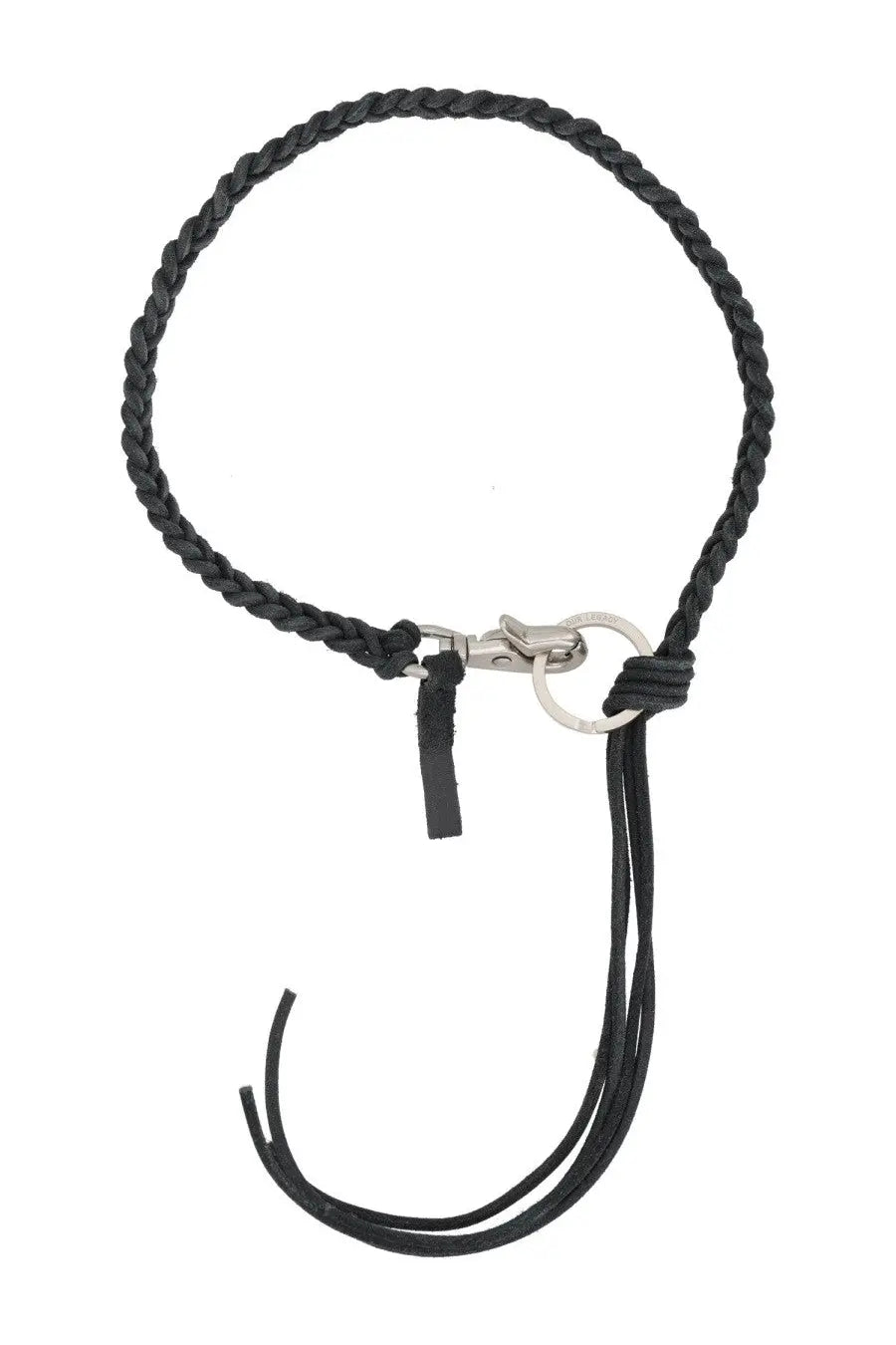 Our Legacy Men's Braided Ladon Necklace Black, view 2