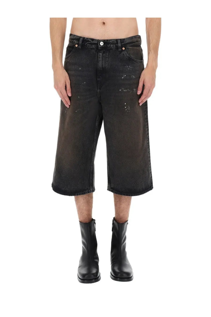 Our Legacy Men's Capri Cut Shorts Green, view 6