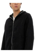 Our Legacy Men's Zip Wool Sweatshirt Black, view 4