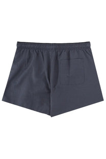 Dark gray our legacy men’s costume da bagno shorts in misto cotone with textured pattern and elastic waistband