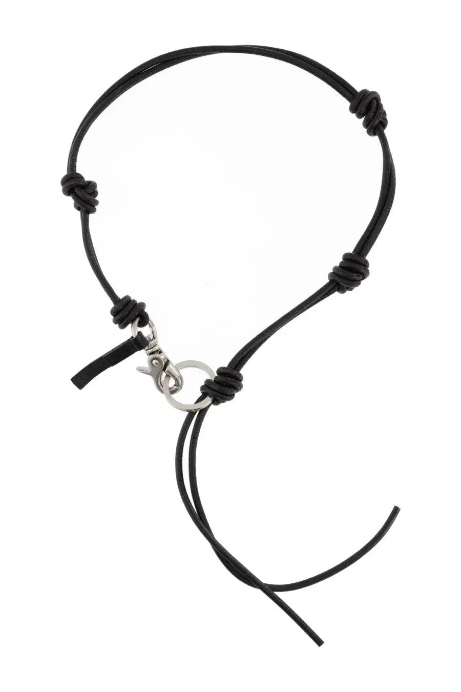 Our Legacy Men's Leather Keychain Black, view 2