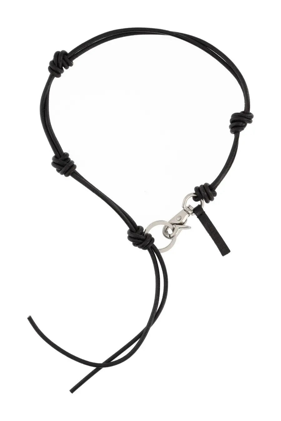 Our Legacy Men's Leather Keychain Black
