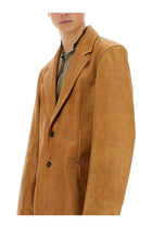 Our Legacy Men's Leather Opening Blazer Brown, view 4