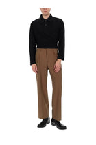 Our Legacy Men's Pleated Tailored Trousers Brown, view 2