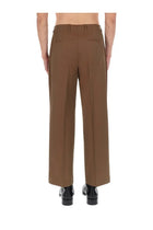 Our Legacy Men's Pleated Tailored Trousers Brown, view 5