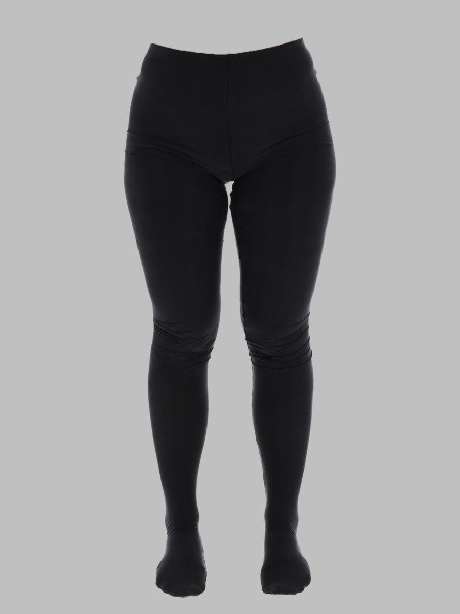 Maison Margiela Women's Leggings in Cupro Black