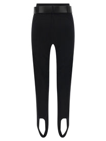 self-portrait Women's Stretch Viscose Blend Leggings Black