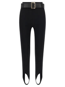 self-portrait Women's Stretch Viscose Blend Leggings Black